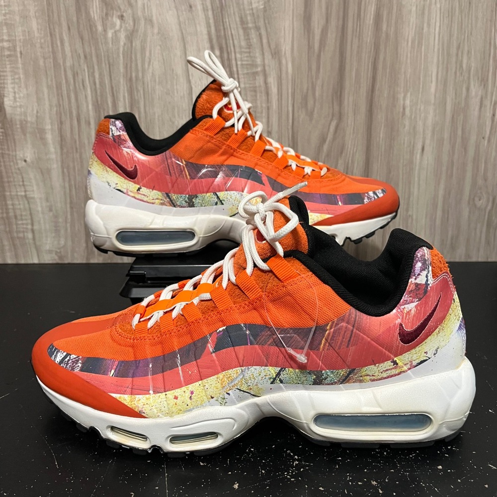 Nike Air Max 95 Dave White Fox Rabbit Pack Orange 872640-600 Mens 11 - Picture 1 of 10